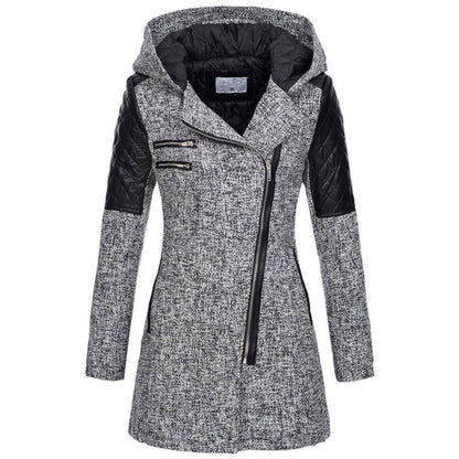 Vintage Lange Winterjacke Damen – Warm & Stilvoll für Herbst/Winter
