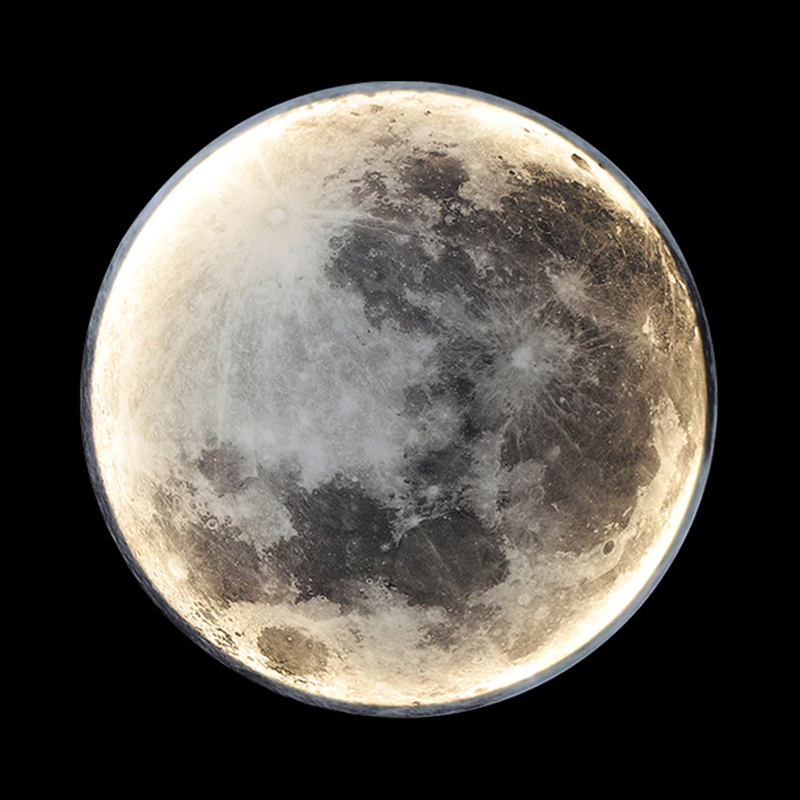 Moon Wall Light – Dimmable, Remote-Controlled LED Fixture