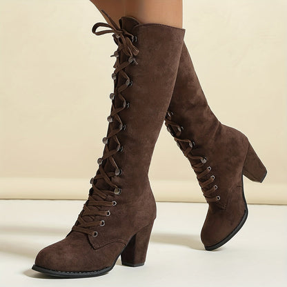 Dames Modieuze Kniehoge Laarzen - Warm en Trendy