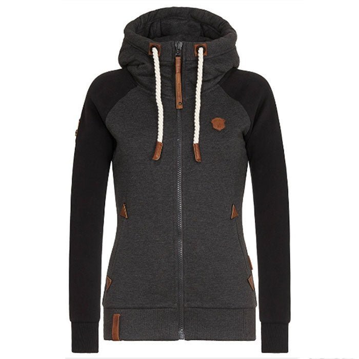 Dames Streetstyle Vest met Capuchon en Rits – Lange Mouwen – Casual & Comfortabel