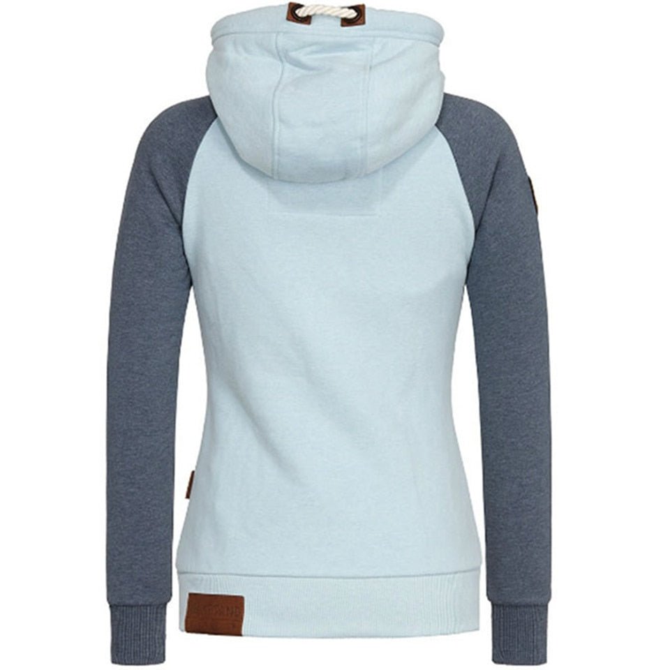 Dames Streetstyle Vest met Capuchon en Rits – Lange Mouwen – Casual & Comfortabel