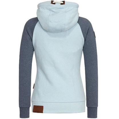 Dames Streetstyle Vest met Capuchon en Rits – Lange Mouwen – Casual & Comfortabel