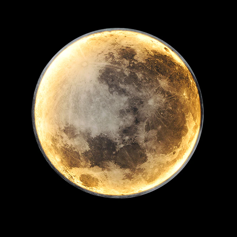 Moon Wall Light – Dimmable, Remote-Controlled LED Fixture