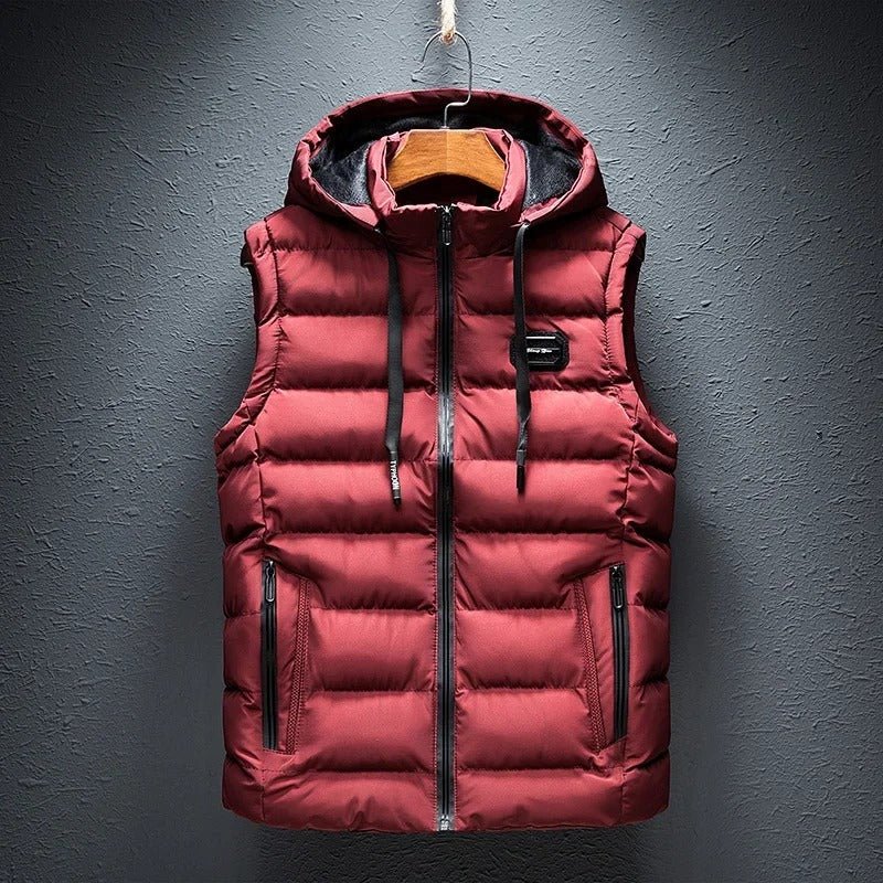 Heren gilet zonder mouwen met ruitpatroon
