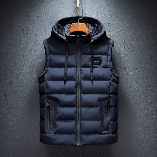 Heren gilet zonder mouwen met ruitpatroon