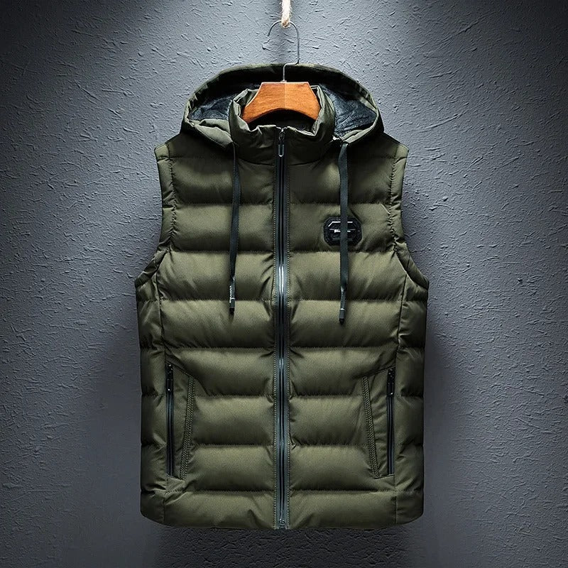 Heren gilet zonder mouwen met ruitpatroon