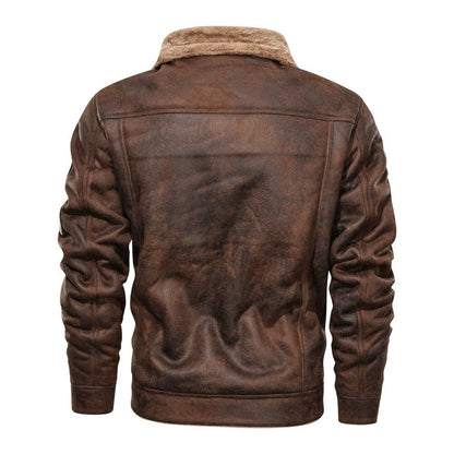 Bikerjack voor heren met zakken – Comfortabel & stijlvol leerlook jack