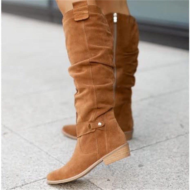 Hoge Damenstiefel – Modische Stiefel mit Bequemer Passform