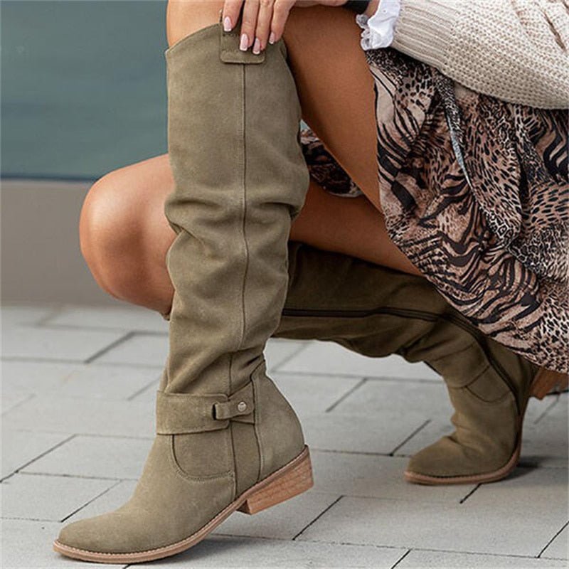 Hoge Damenstiefel – Modische Stiefel mit Bequemer Passform