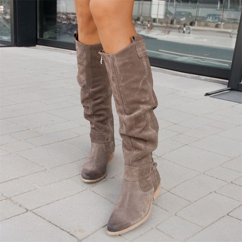 Hoge Damenstiefel – Modische Stiefel mit Bequemer Passform