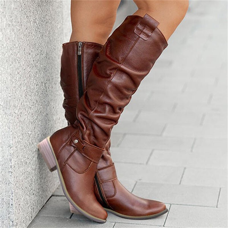 Hoge Damenstiefel – Modische Stiefel mit Bequemer Passform