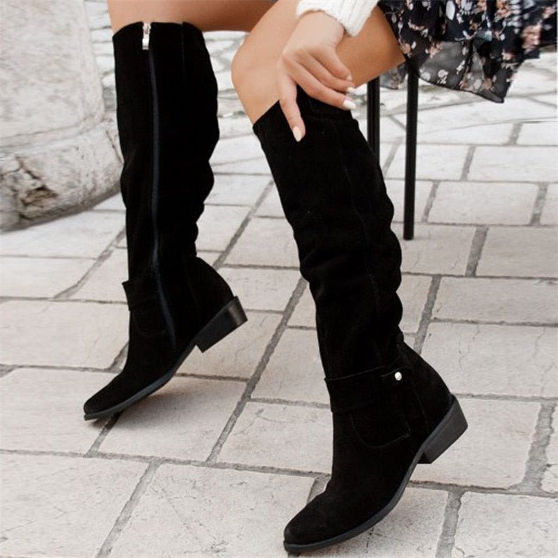 Hoge Damenstiefel – Modische Stiefel mit Bequemer Passform