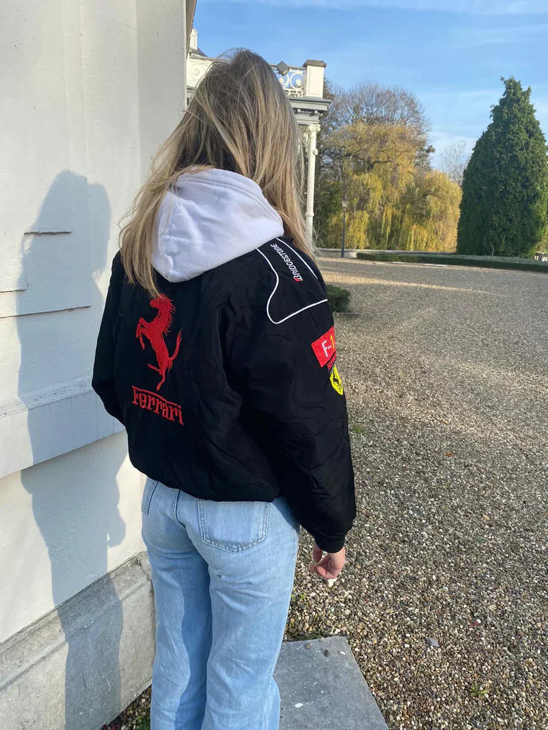 Retro Racejack voor Heren met Ferrari-Stijl Look