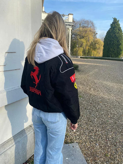 Retro Racejack voor Heren met Ferrari-Stijl Look