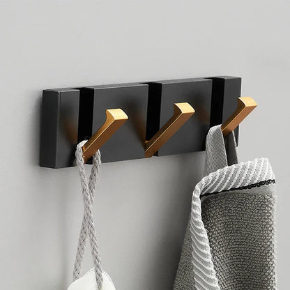 Inklapbare Wandhaak Organizer – 5 Opklapbare Haken – Roestvrij Staal – Voor Handdoeken, Tassen, Sleutels & Meer