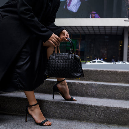 Elegante Leren Handtas – Tijdloze Stijl voor Dagelijks Gebruik