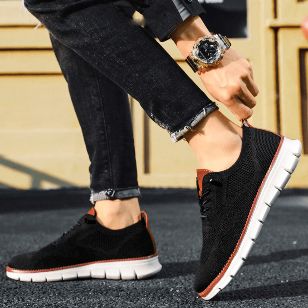 Ultrabequeme Herrenschuhe mit atmungsaktivem Design