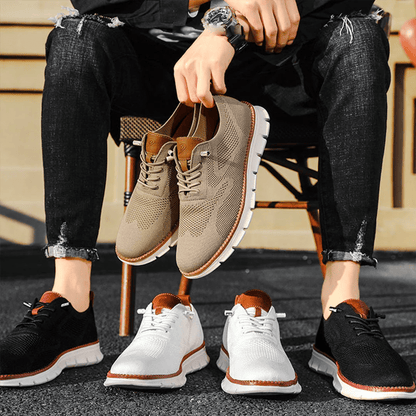 Ultrabequeme Herrenschuhe mit atmungsaktivem Design