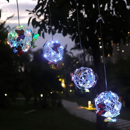 Solar Tuinlamp met Vlinders – LED Decoratie voor Buiten