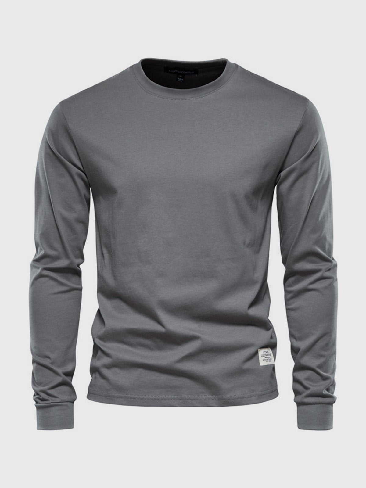 Heren Longsleeve van Katoen met Ronde Hals – Casual & Comfortabel