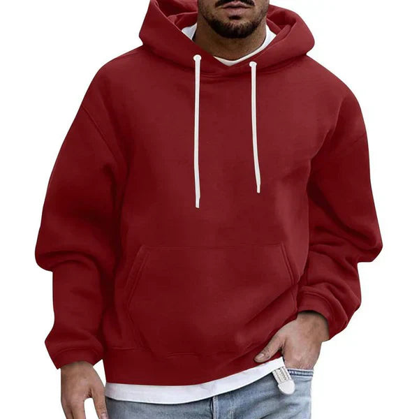 Heren Hoodie met Capuchon en Zakken in Comfort Fit