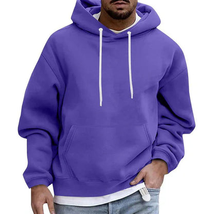 Heren Hoodie met Capuchon en Zakken in Comfort Fit