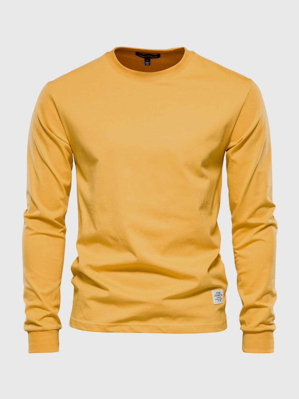 Heren Longsleeve van Katoen met Ronde Hals – Casual & Comfortabel