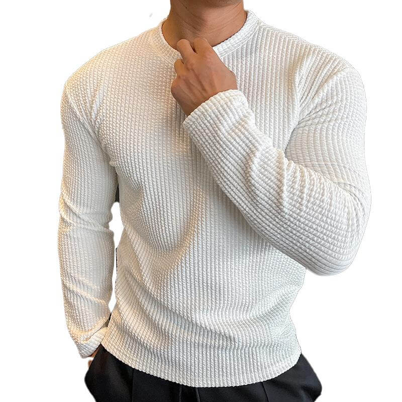 Heren Gebreide Trui met Ronde Hals – Casual American Style