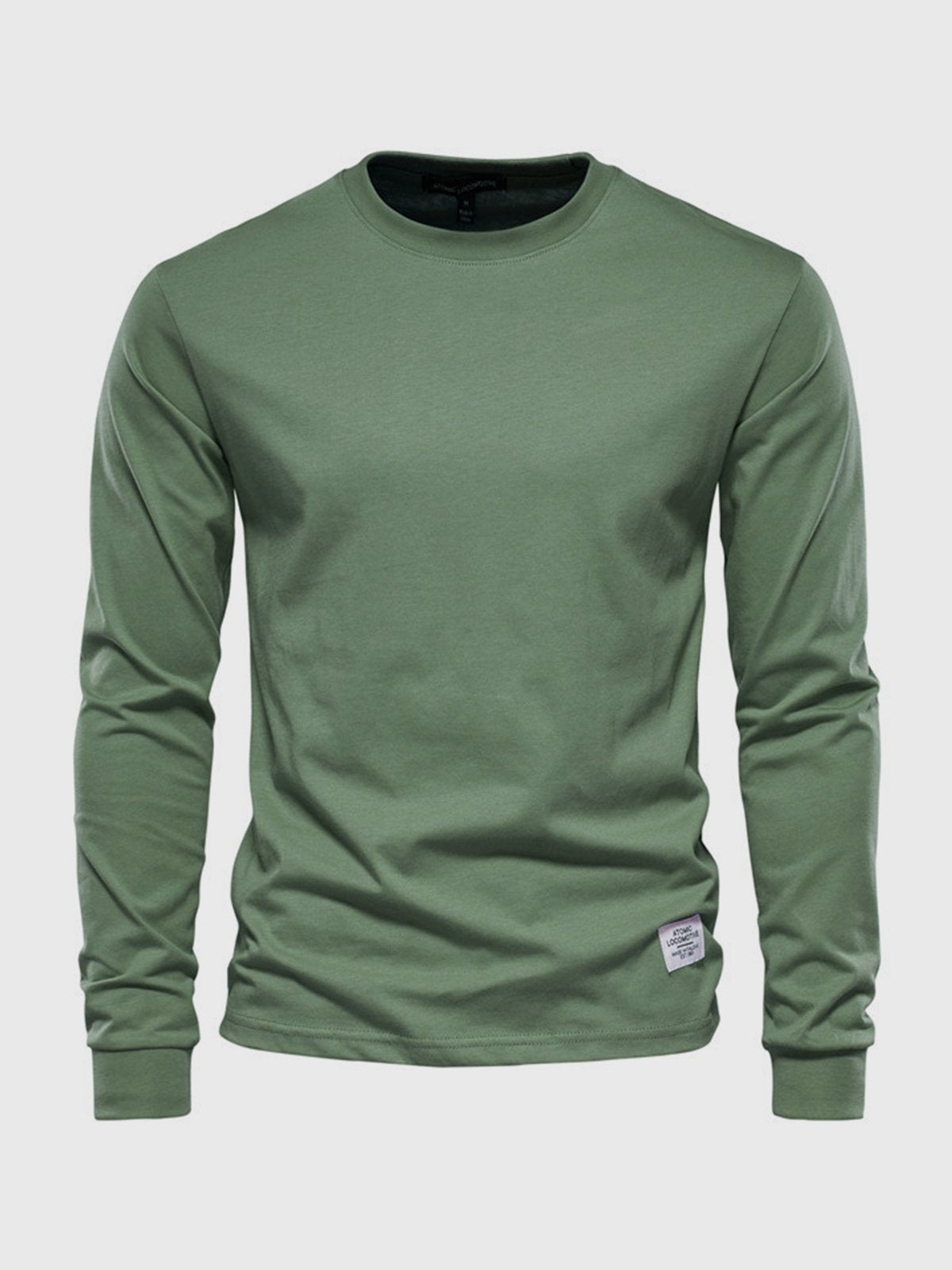 Heren Longsleeve van Katoen met Ronde Hals – Casual & Comfortabel