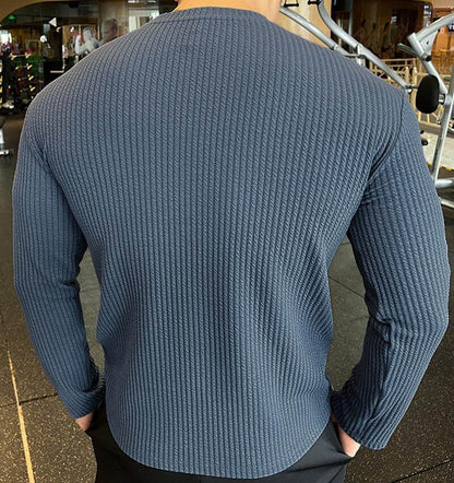 Heren Gebreide Trui met Ronde Hals – Casual American Style