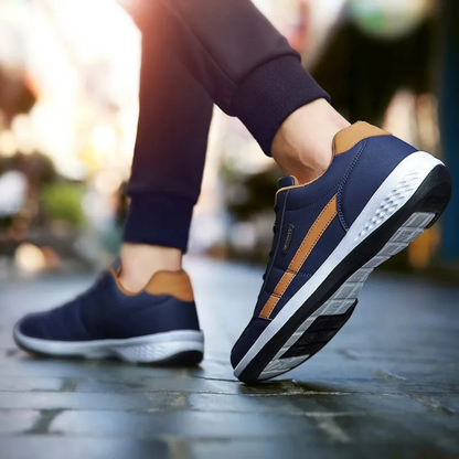 Heren Sneakers van Leer – Orthopedische Comfortschoenen – Renzo