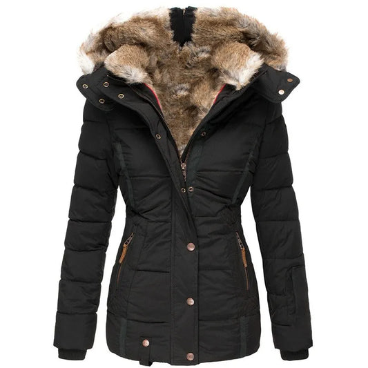 Damesjas met Imitatiebontvoering – Warm en Comfortabel voor de Winter