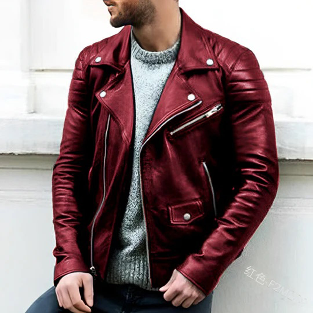 Klassiek Heren Leren jas – Stoere Streetstyle Look