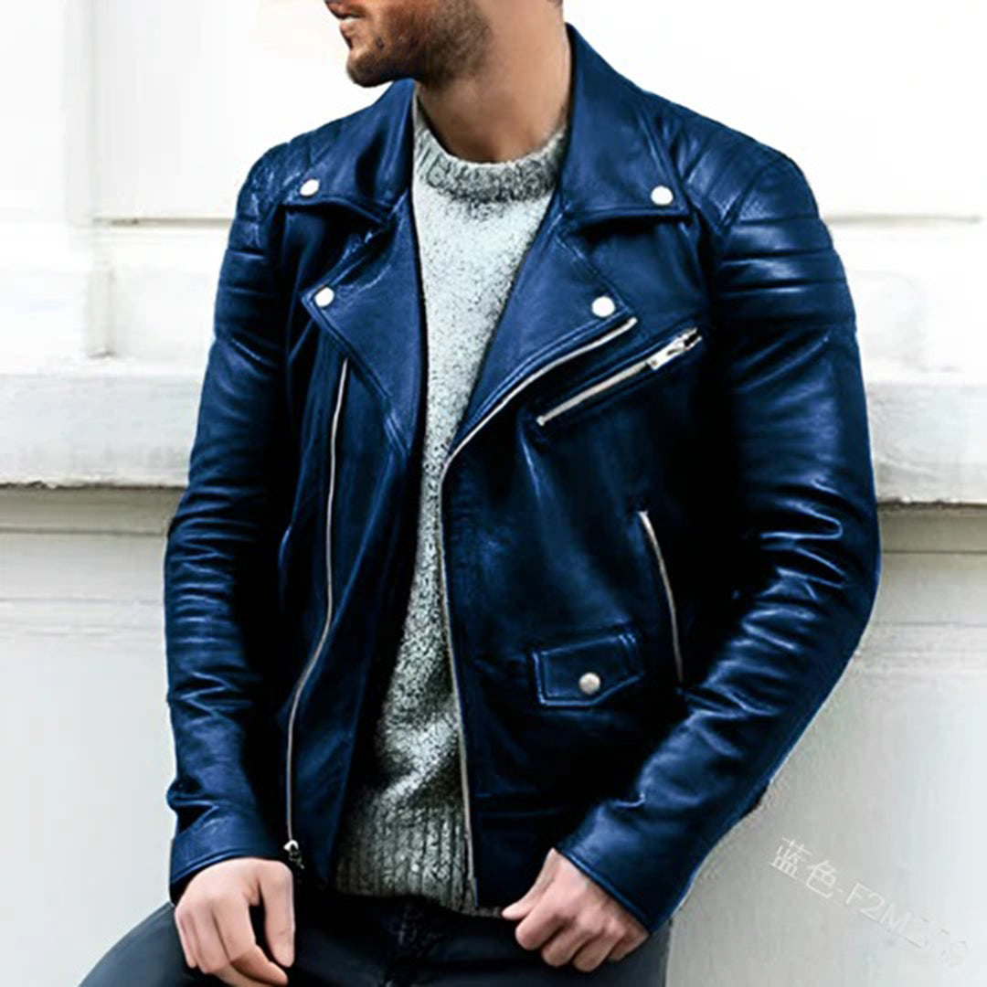 Klassiek Heren Leren jas – Stoere Streetstyle Look