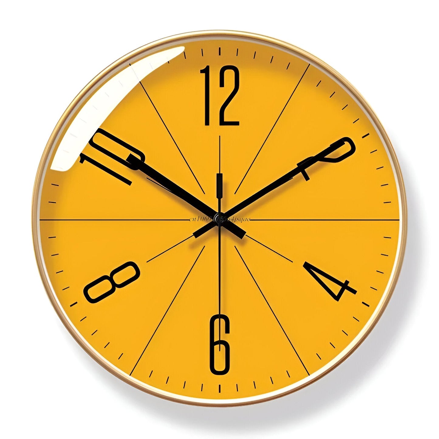 NordicTime – Moderne Wandklok in Zwart-Wit Design