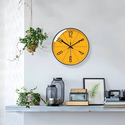 NordicTime – Moderne Wandklok in Zwart-Wit Design