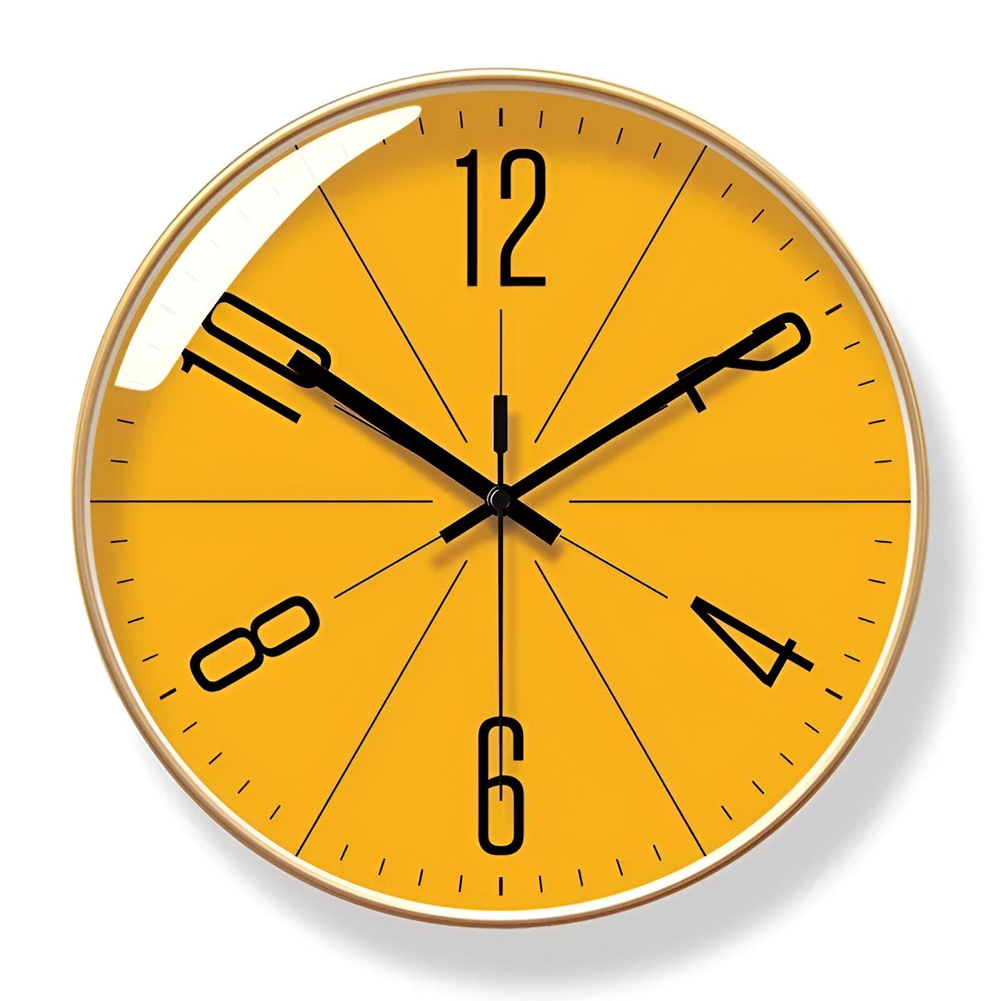 NordicTime – Moderne Wandklok in Zwart-Wit Design