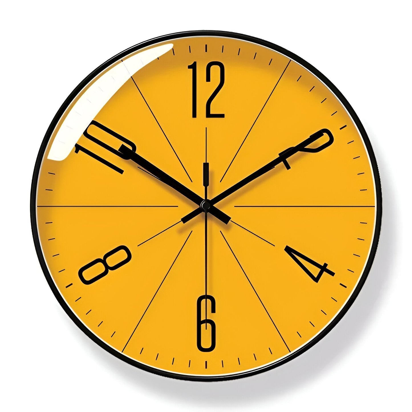 NordicTime – Moderne Wandklok in Zwart-Wit Design