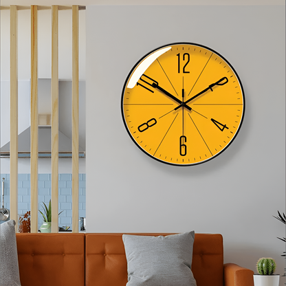 NordicTime – Moderne Wandklok in Zwart-Wit Design