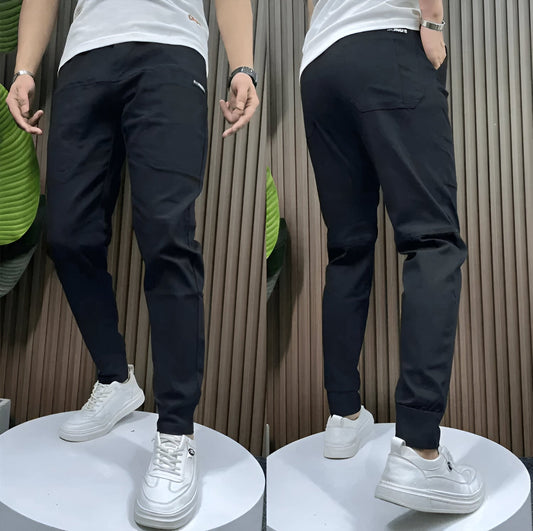 MynaMode | Zwarte Stretch Cargo Broek voor Heren – Jonas