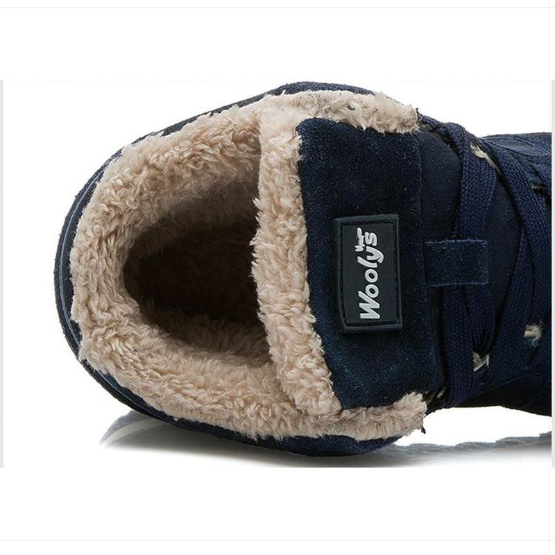 Casual Warme Winterschoenen Heren – Hoge Sneakers met Bontvoering