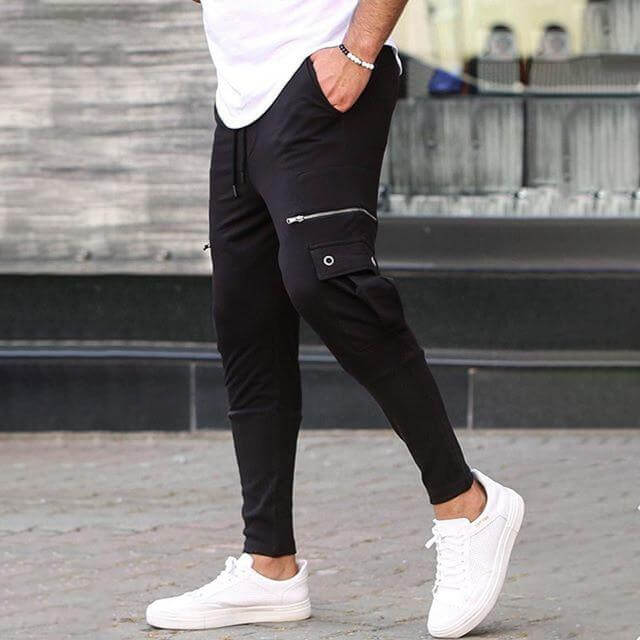 Herren-Jogginghose aus Baumwolle – Bequem mit Kordelzug und Taschen