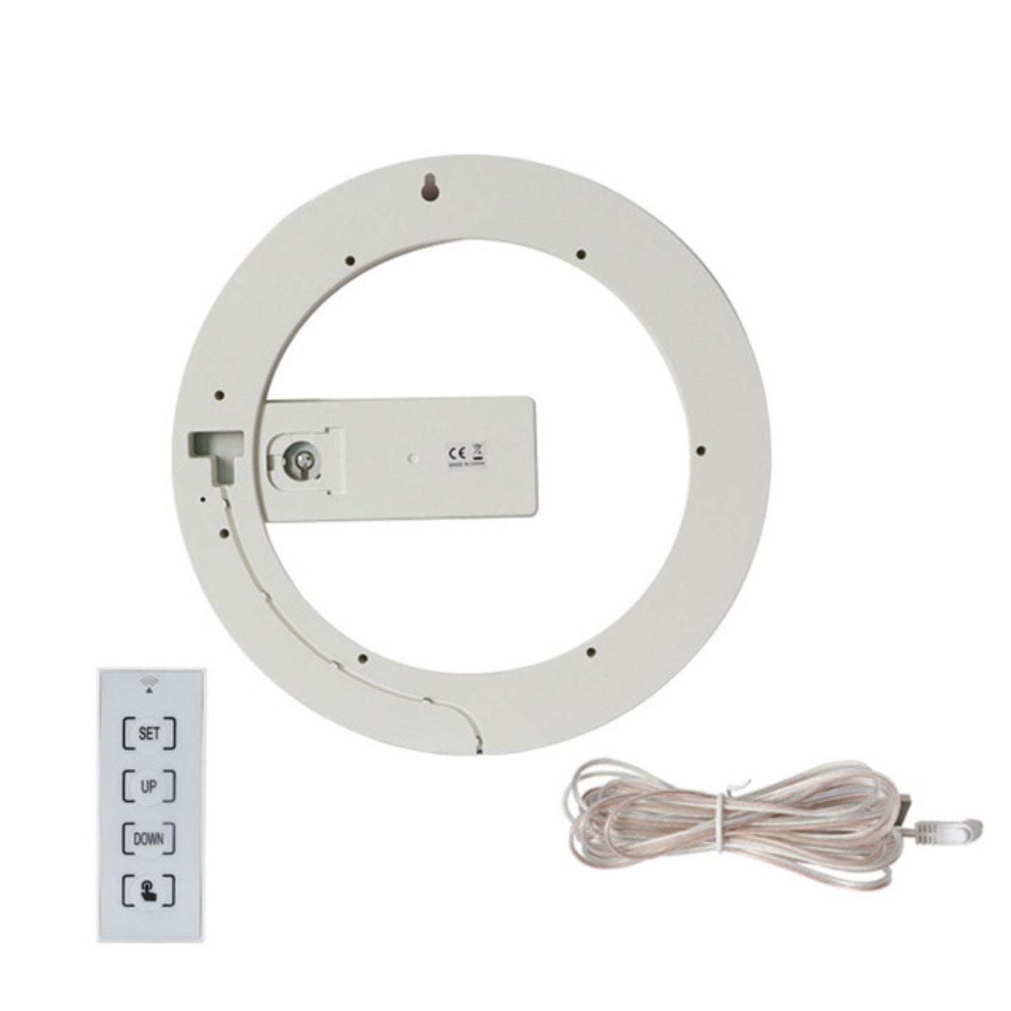 Stylish LED Wall Clock with Adjustable Mood Lighting