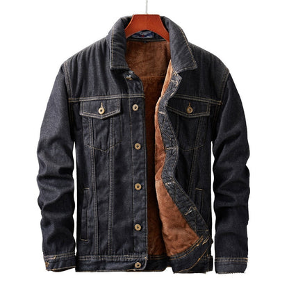 Herren Denim Jacke mit Sherpa-Futter - Warm und Robust