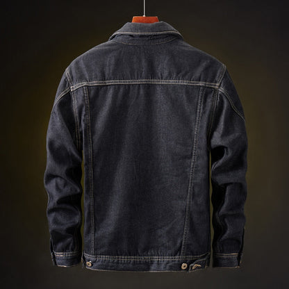 Herren Denim Jacke mit Sherpa-Futter - Warm und Robust