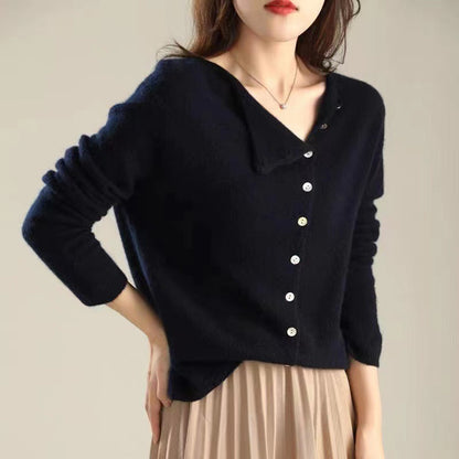 Vintage Gebreide Trui voor Dames met Duurzaam Comfort