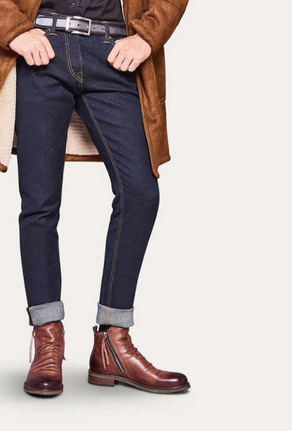 Leren laarzen met Antislipzool en Elegant Design