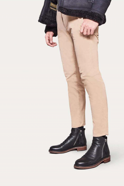 Leren laarzen met Antislipzool en Elegant Design