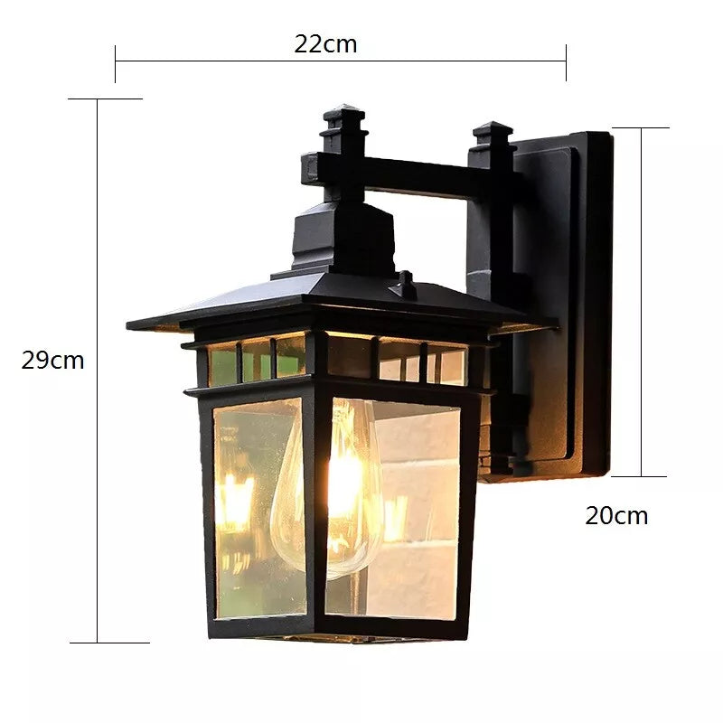 IP44 Rustieke Vintage Buitenlamp – Aluminium Wandlamp met Klassieke Uitstraling