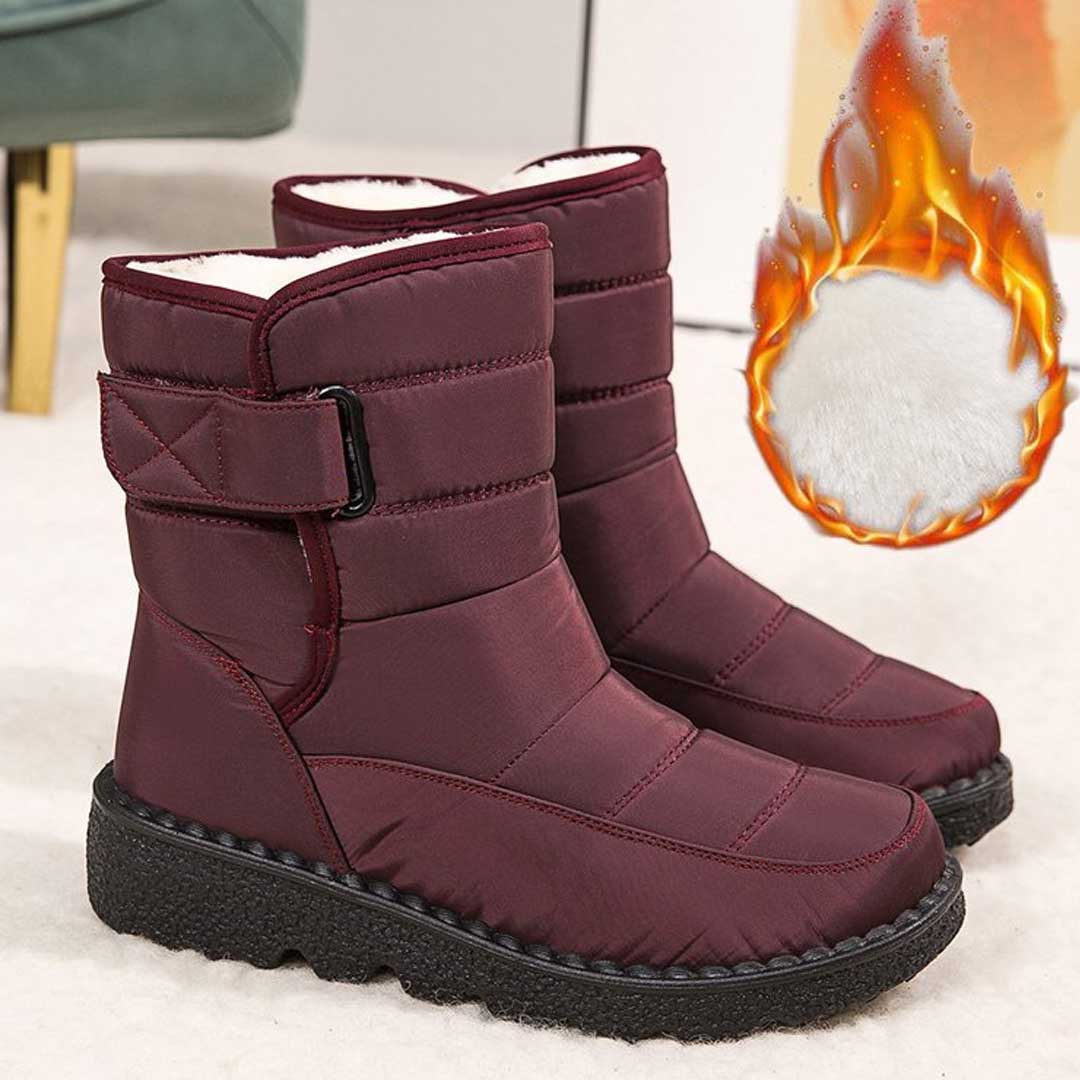 Waterdichte en Rutschfest Dames Schneestiefels - Warme Winterlaarzen voor Sneeuw en Regen